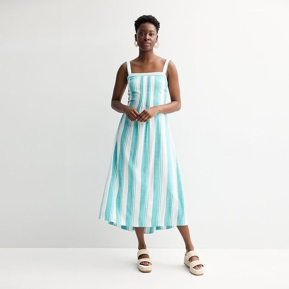 Sonoma Dresses & Skirts - Sonoma Goods For Life Striped Maxi Dress XXLP Petite Smocked Cotton Blend NWT